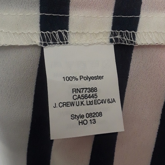 NWT J.Crew Factory Striped  Sleeveless  Top Sz: 2 - Picture 5 of 8